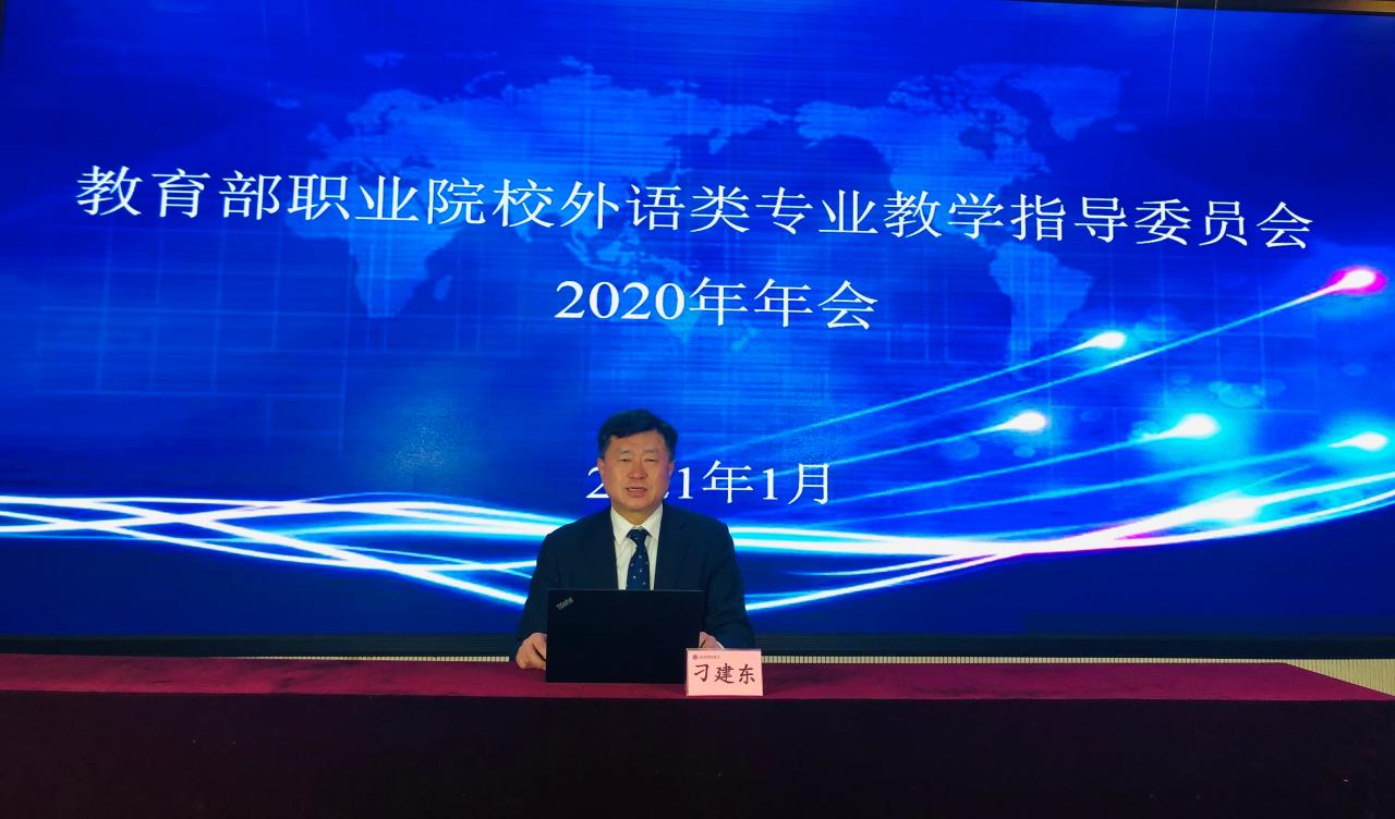 刁建东参加外语教指委2020年年会